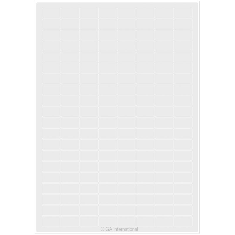 A4CIJSA-12 – Cryogene etiketter til inkjetprintere (A4-størrelse) 24 × 13 mm