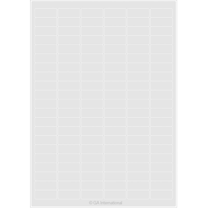 A4CIJSA-23 – Cryogene etiketter til inkjetprintere (A4-størrelse) 31.5 × 13 mm