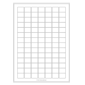 A4CIJSA-32 – Cryogene etiketter til inkjetprintere (A4-størrelse) 24 × 19.1 mm